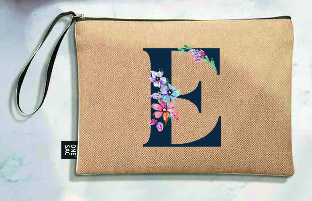 Sac à main Lettre E (Modèles variés) (25 × 18 × 1 cm)
